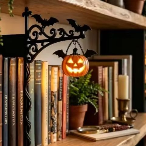 Home Office Bookshelves - โคมไฟชั้นวางหนังสือรูปผี, โคมไฟชั้นวางหนังสือขนาดเล็กสำหรับห้องสมุด, โคมไฟน่ารักขนาดเล็ก - โคมไฟแขวนตกแต่งห้องสมุดทำจากเรซิน