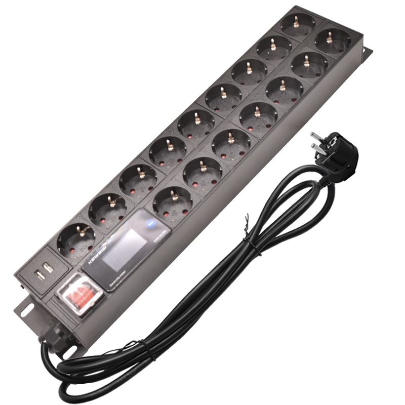 Power Strip Desk - 2U PDU Power Strip 19นิ้ว Rack
