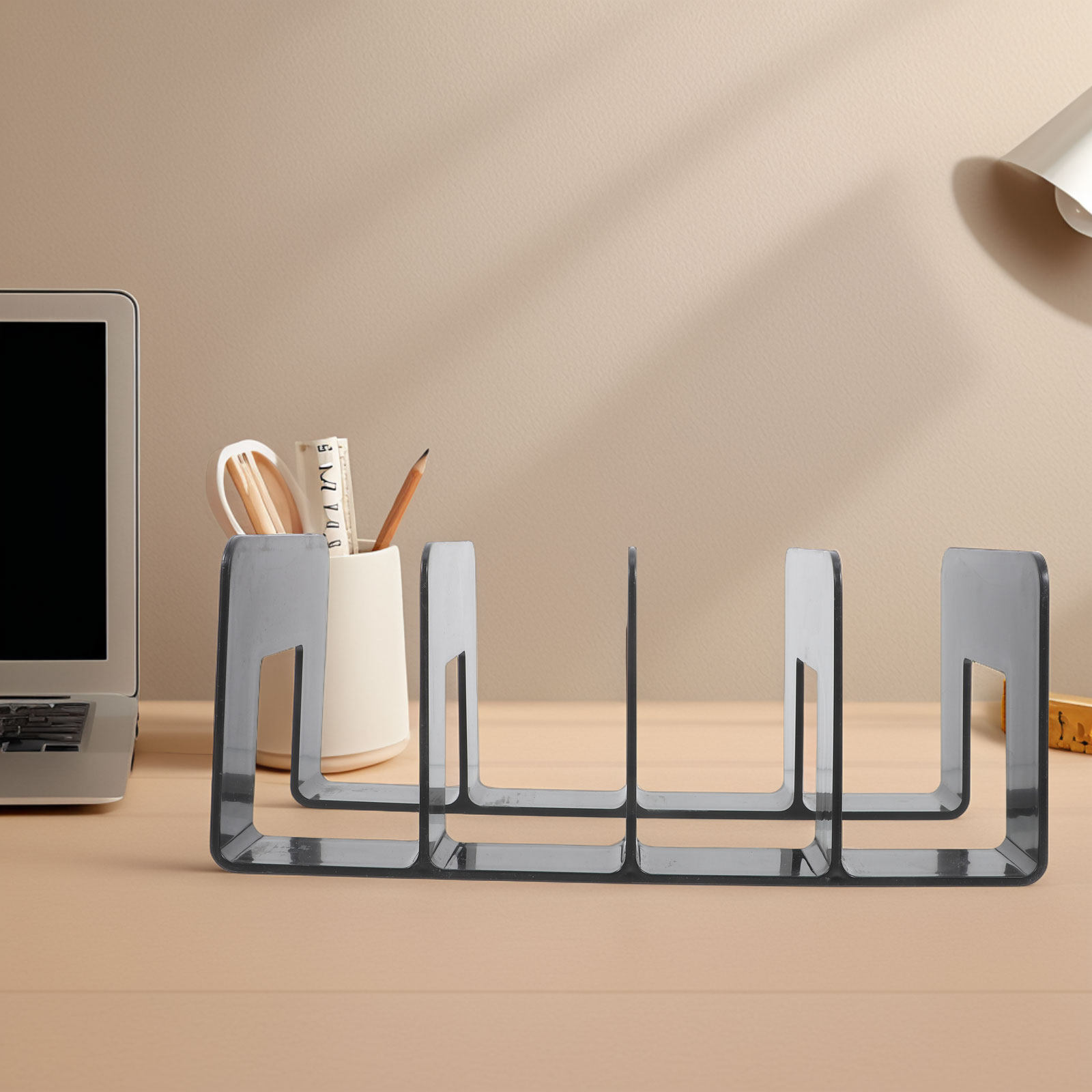 Home Office Bookshelves - ที่วางหนังสือสำหรับชั้นวางของ ที่จัดระเบียบบนโต๊ะทำงาน ที่วางนิตยสาร ที่เก็บหนังสือ ที่คั่นหนังสือสำหรับหนังสือหนัก อุปกรณ์จัดเก็บเอกสารสำหรับสำนักงานที่บ้าน