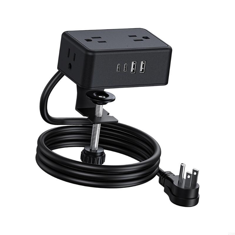 รางปลั๊กไฟแบบหนีบที่ปลอดภัย 4A - Power Strip Desk บทวิจารณ์และราคา