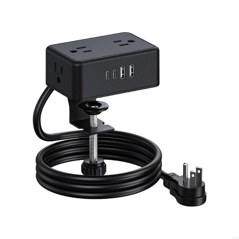 รางปลั๊กไฟแบบหนีบที่ปลอดภัย 4A - Power Strip Desk บทวิจารณ์และราคา