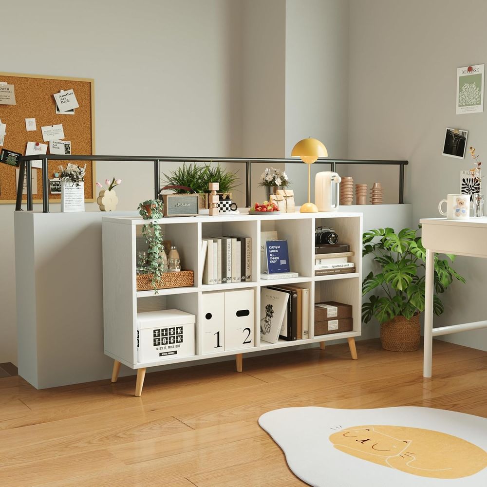 ชั้นวางหนังสือไม้ 2 ชั้นพร้อมข - Home Office Bookshelves บทวิจารณ์และราคา