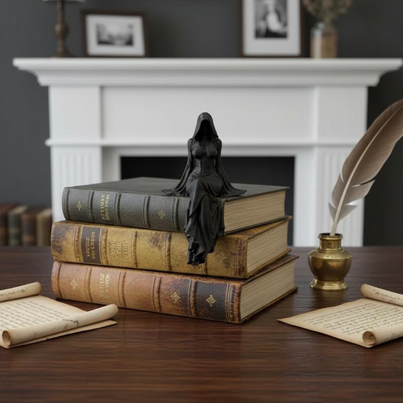 รูปปั้นเรซิ่นเทพีแห่งความตายหญ - Home Office With Bookshelves บทวิจารณ์และราคา