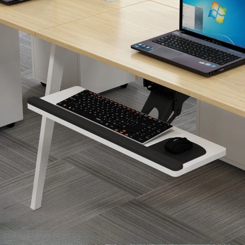 ถาดวางคีย์บอร์ดใต้โต๊ะพร้อมแผ่ - Home Office Keyboard บทวิจารณ์และราคา