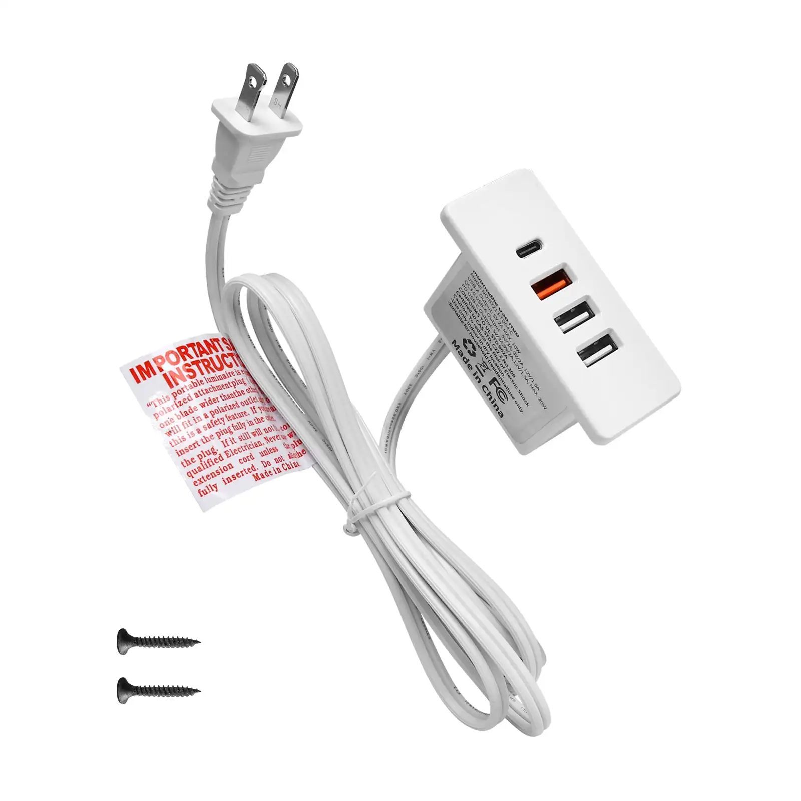 เต้ารับ USB C แบบฝังพร้อมระบบช - Power Strip Desk บทวิจารณ์และราคา