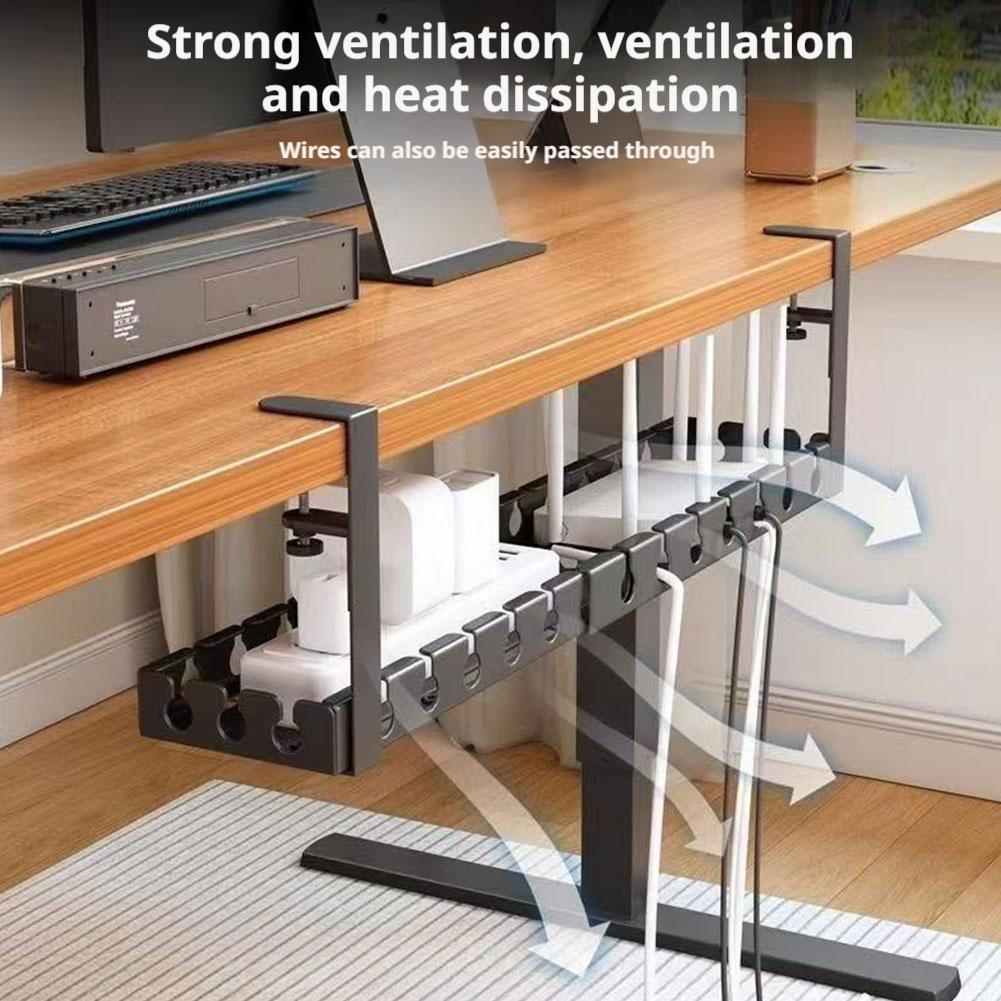 ชั้นวางของใต้โต๊ะ ไม่ต้องเจาะ  - Power Strip Desk บทวิจารณ์และราคา