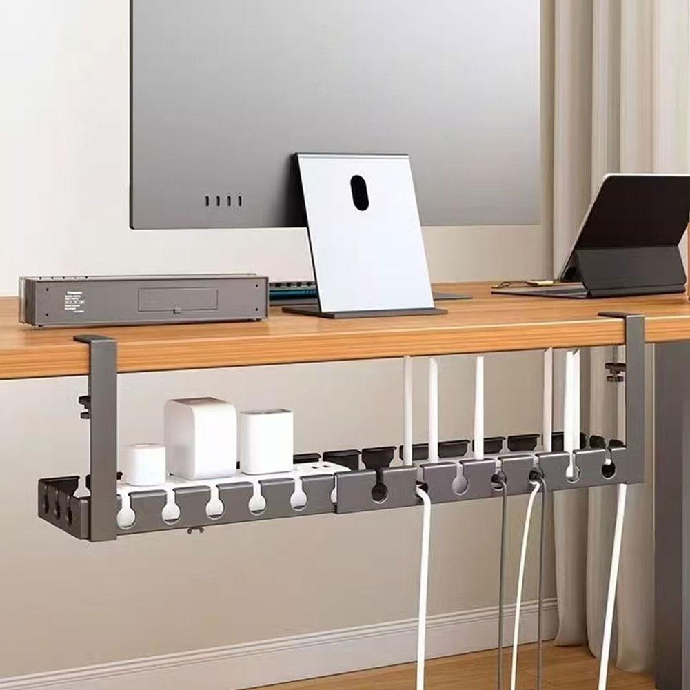 ชั้นวางของใต้โต๊ะ ไม่ต้องเจาะ  - Power Strip Desk บทวิจารณ์และราคา