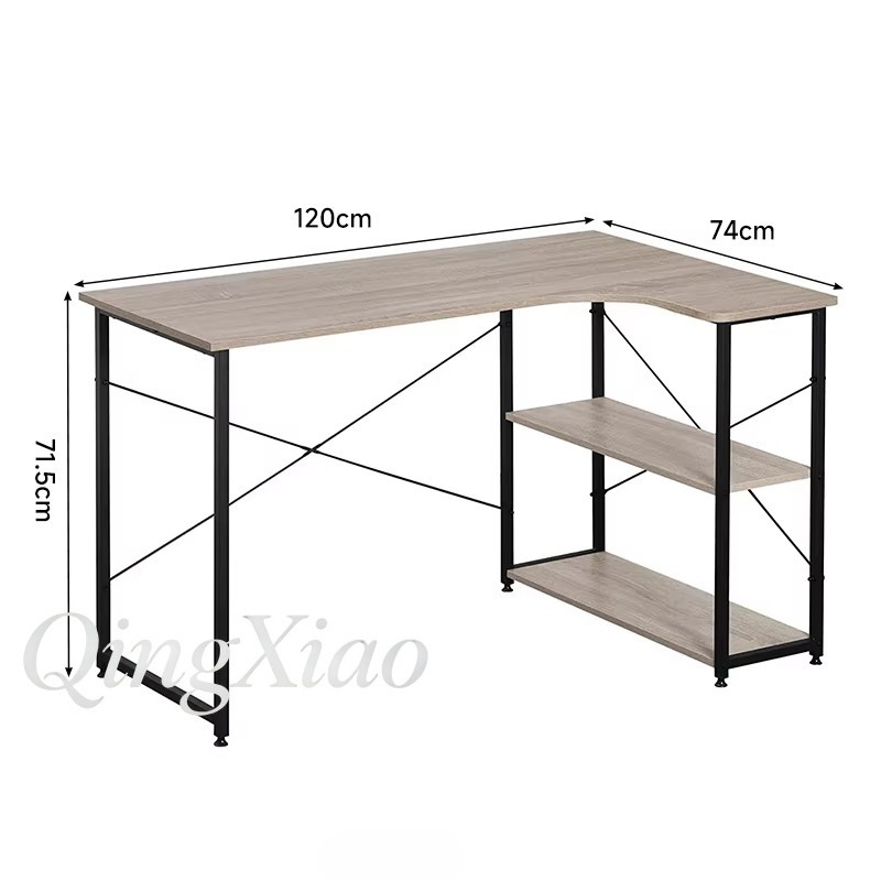 โต๊ะทำงานรูปตัว L พร้อมชั้นวาง - Home Office Bookshelves บทวิจารณ์และราคา