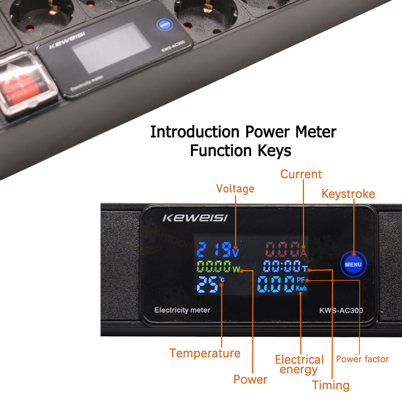 2U PDU Power Strip 19นิ้ว Rack - Power Strip Desk บทวิจารณ์และราคา