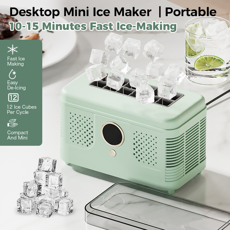 เครื่องทำน้ำแข็งขนาดเล็กแบบพกพ - Home Office Gear บทวิจารณ์และราคา