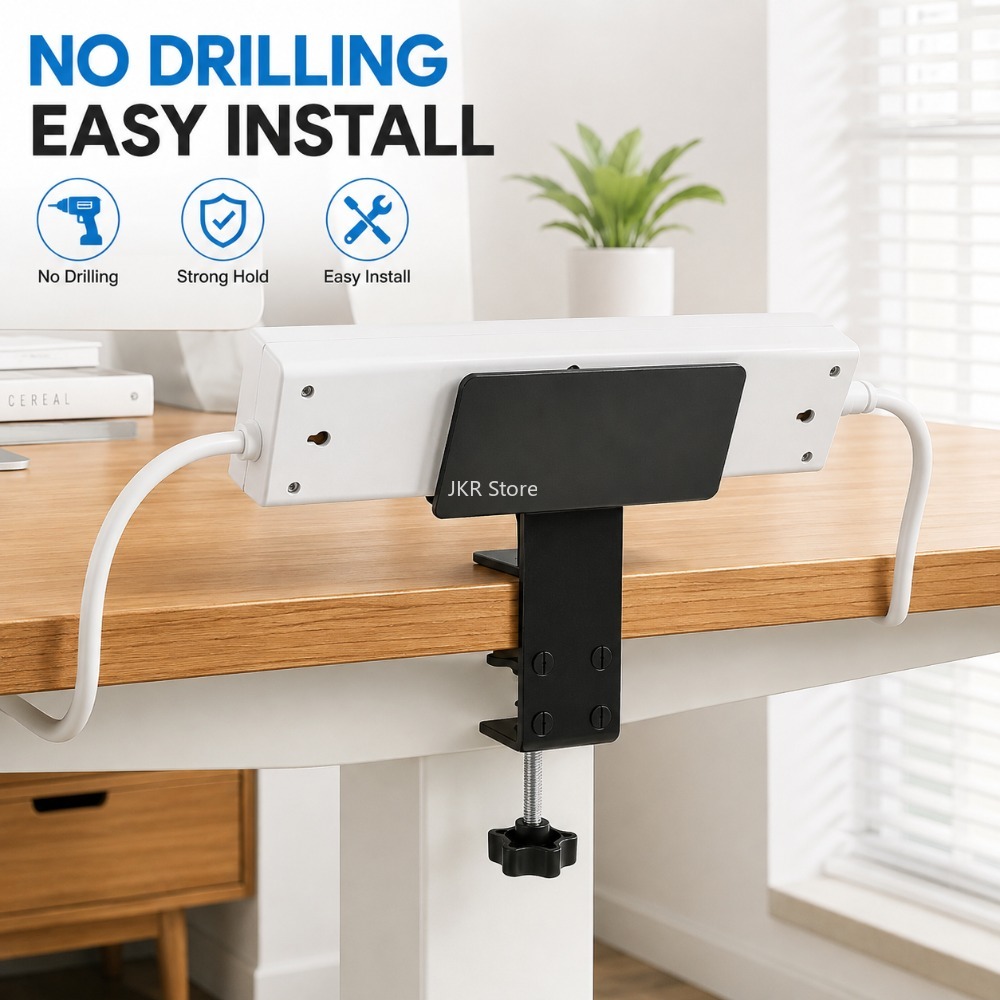 ถาดจัดระเบียบสายไฟใต้โต๊ะ ที่ย - Power Strip Desk บทวิจารณ์และราคา