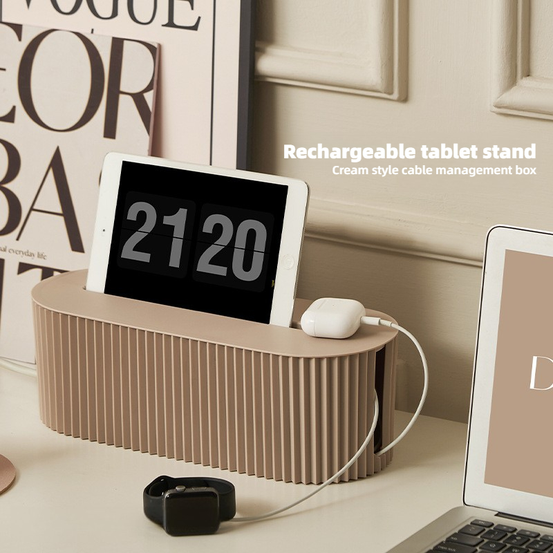 กล่องจัดเก็บสายเคเบิล - ซ่อนสา - Power Strip Desk บทวิจารณ์และราคา
