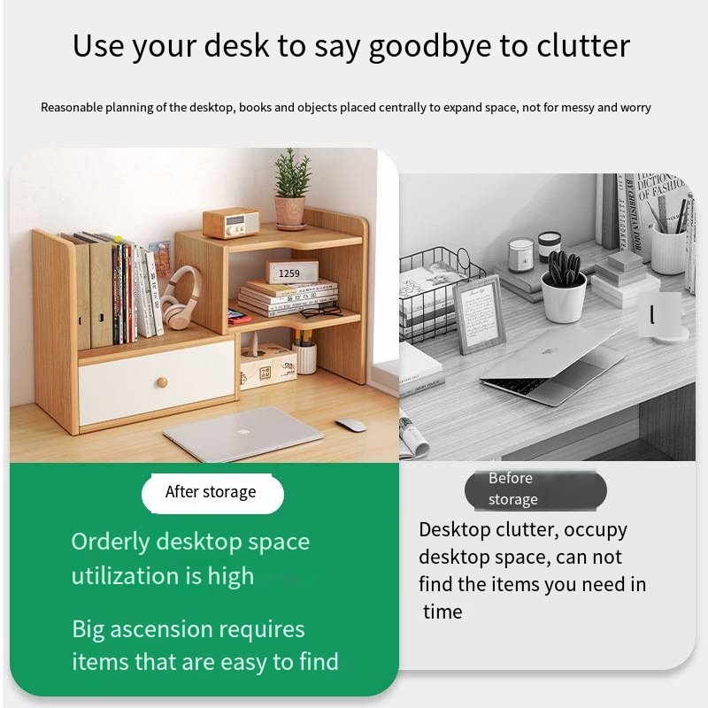 โต๊ะชั้นวางหนังสือสก์ท็อปเก็บเ - Home Office Bookshelves บทวิจารณ์และราคา