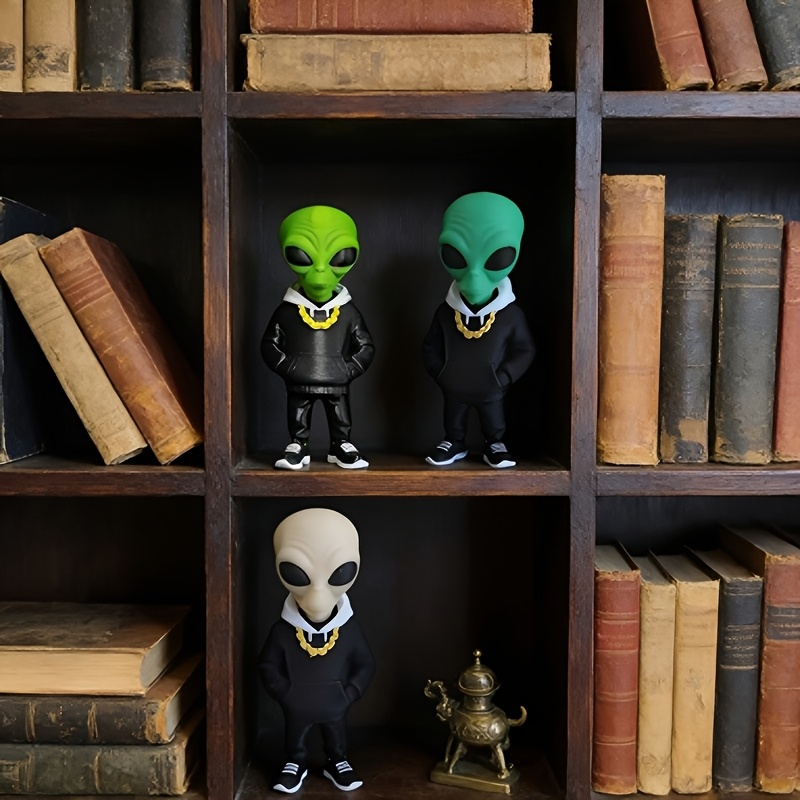 ฟิกเกอร์เอเลี่ยนสีเขียว 1 ชิ้น - Home Office Bookshelves บทวิจารณ์และราคา
